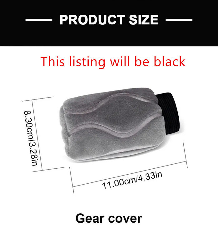 ya 5 8.7 Car Gear Hand Shift Knob Cover Hand Brake Protector For Auto Manual Transmission