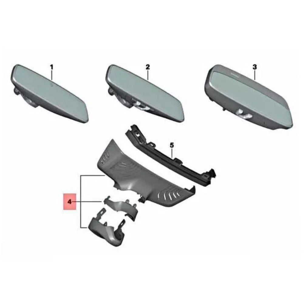 ya 5 8.7 Interior Rear View Mirror for BMW 5 7 M5 F90 G11 G12 G30 G32 15-22