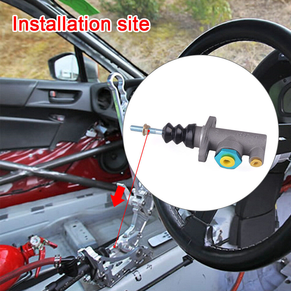 ya 7 6.10.2 CP 2623 Aluminum Master Cylinder Racing for Hydraulic Handbrake E-Brake Silver