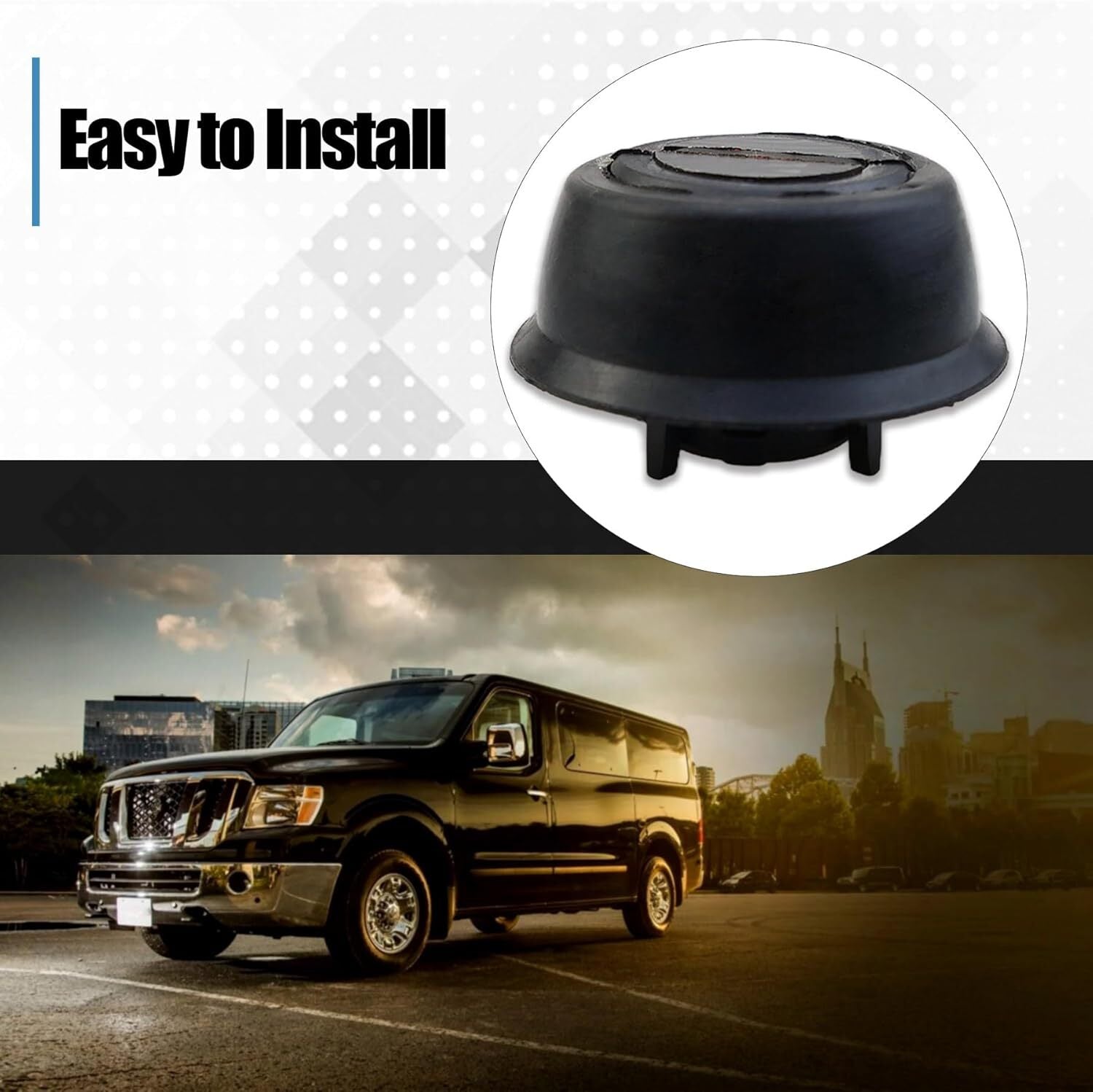 ya 2 6.30 Rear left or right outer anti-collision stop for Nissan NV1500 NV2500 NV3500
