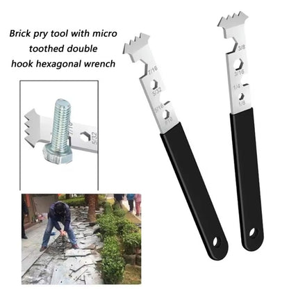 ya 14 2Pcs Paver Removal Tool Set with Hexago l Wrench Steel Paver Extractor Tool