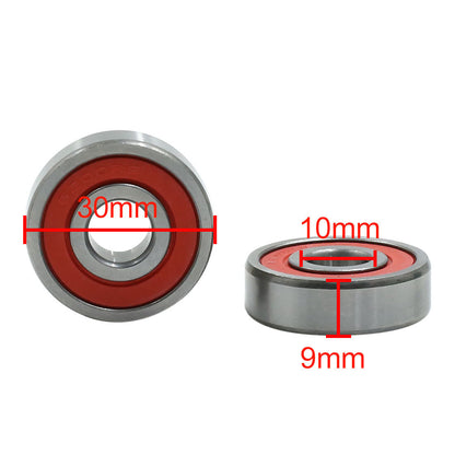 ya 5 8.7 5pcs 6200RS 10mm x 30mm x 9mm Double Sealed Deep Groove Ball Bearing