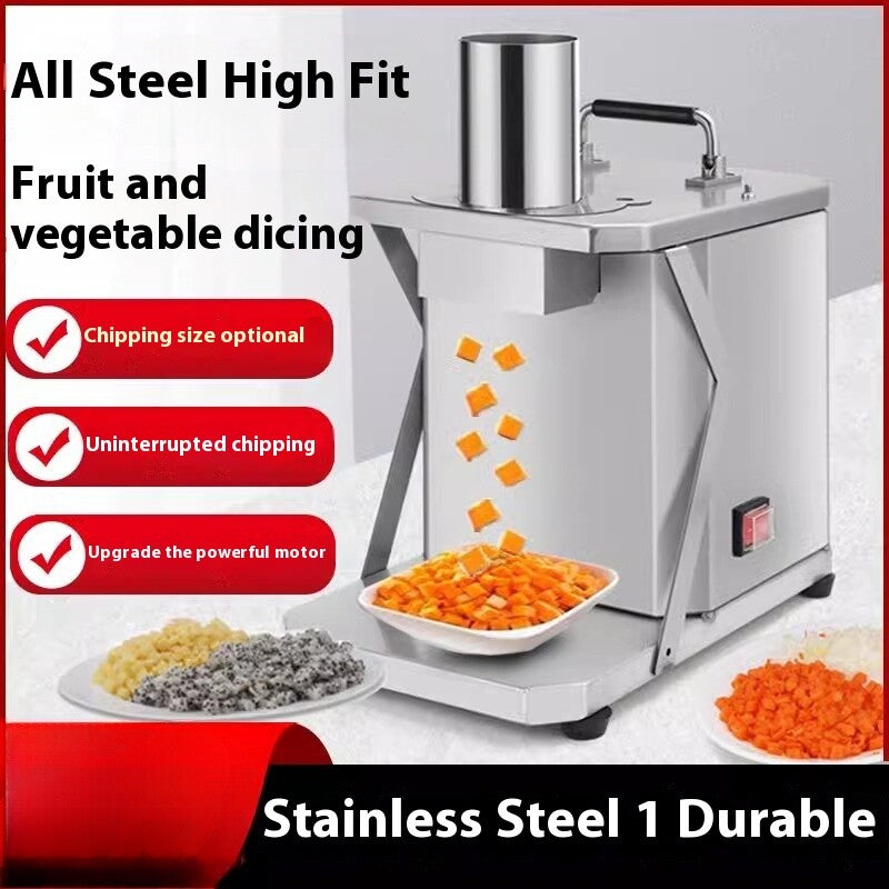 Commercial Electric Vegetable Dicer Automatic Stainless Steel Food Chopper