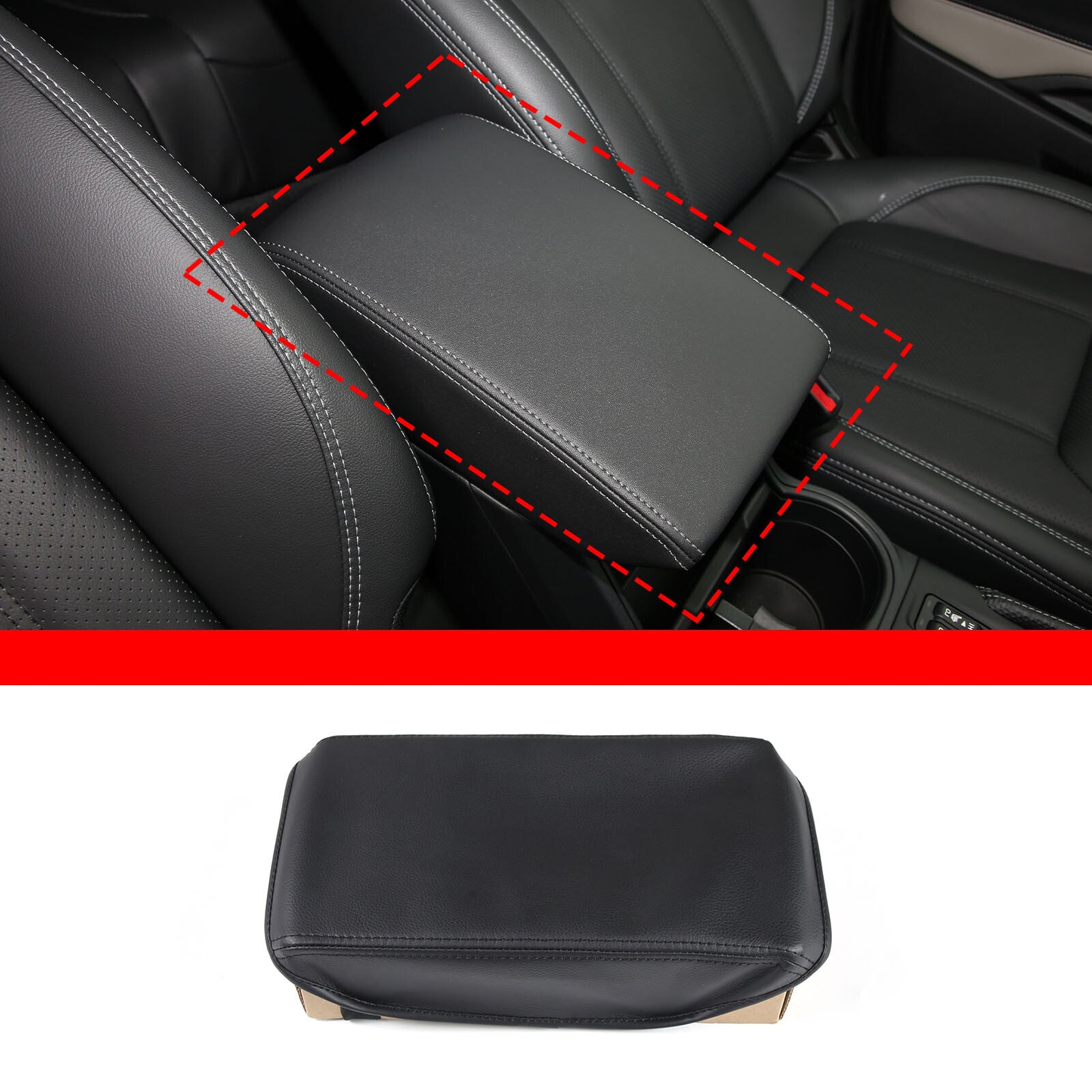 ya 1 8.5.2 Red Carbon Fiber Armrest Box Switch Sticker Decal for Infiniti G25 G37 07-13