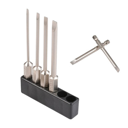 ya 26 6Pcs Shank Slotted Tip Screwdriver Bits Set for Laptop, Watch Repair