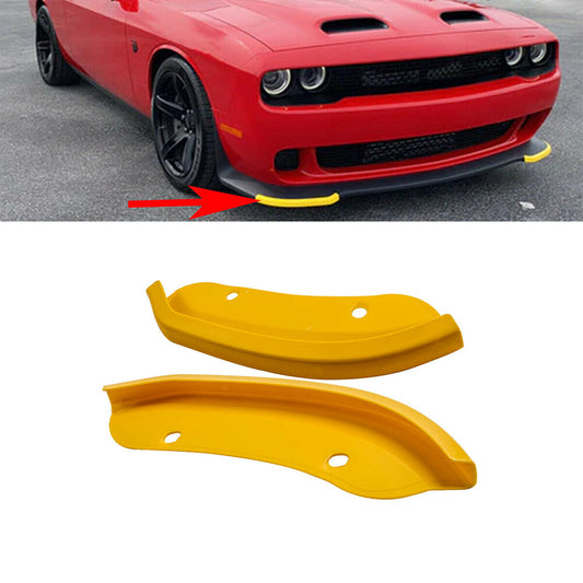ya 4 6.17 2Pcs Front Bumper Lip Splitter Guard Cover for Challenger SRT Scat Pack 2015-20