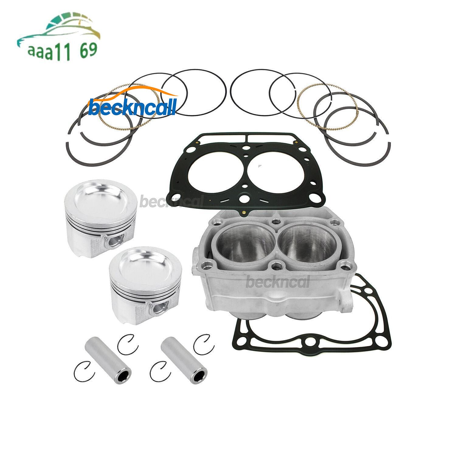 ya 27 7.2 Cylinder Piston Gasket Kit for Polaris Ranger 700 6X6: 2006-09,800 6X6: 2010-17