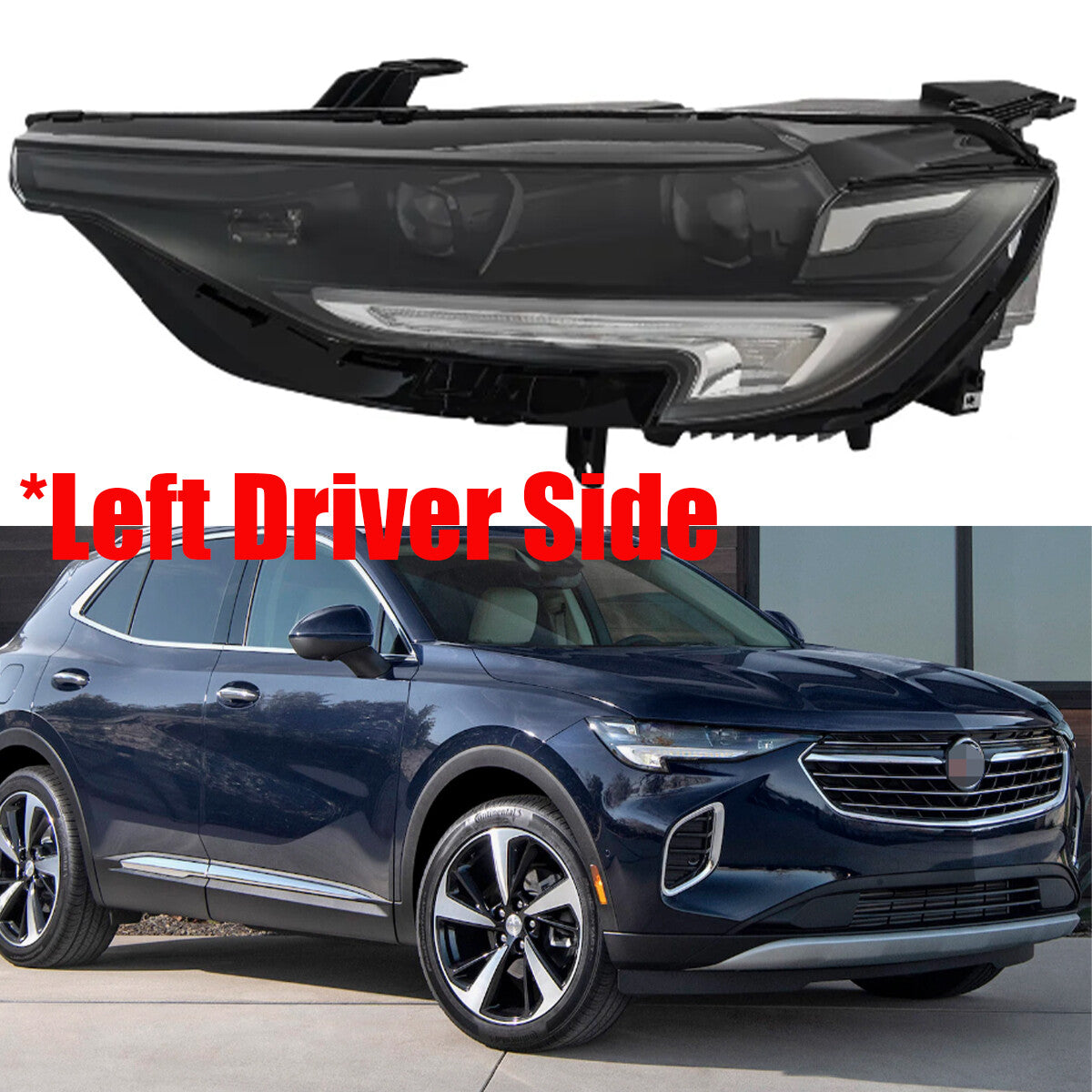 ya 10 10.28 Left Driver Side Headlight Assembly LED 85115821 For 2021-2023 for Buick En