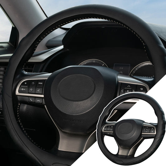 ya 1 7.3 Car Silicone Steering Wheel Cover Golve Auto Car Non-slip Leather Universal