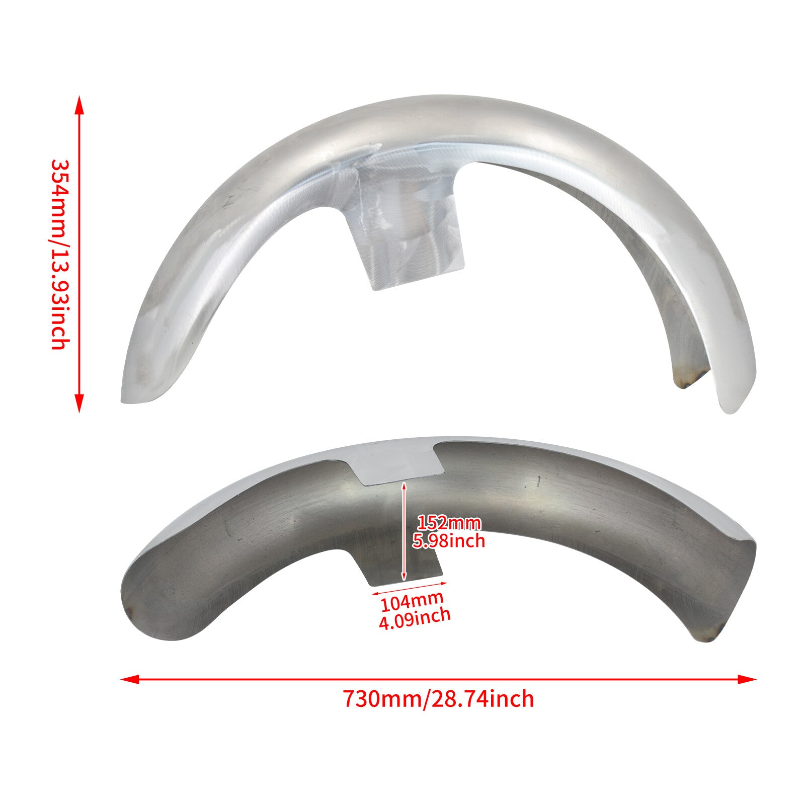 ya 5 8.7 120 R21 Wrap Front Unpainted Fender Fit for Harley Touring Glide FLH 1986-later