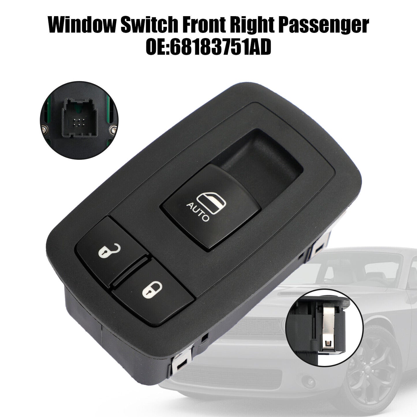ya 1 8.5.1 Window Switch Front Right Passenger 68183751AD for Dodge for Challenger 2015-2021 D1