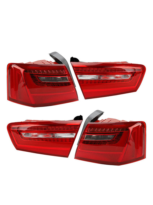 ya 1 8.5.3 Car 4pcs Inner Outer LED Taillight Brake Light for AUDI A6 2012-2015 U1