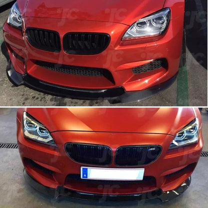 ya 11 10.28 Front Bumper Lip For 6 F06 F12 F13 M Sport 12-18 Gloss Black Painted n
