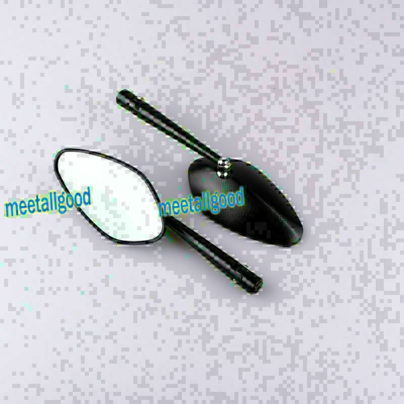 ya 4 6.21 Pair Motorcycle Rear View Mirrors Leaf Style for Kawasaki ER-6F & Z1000SX 11-15