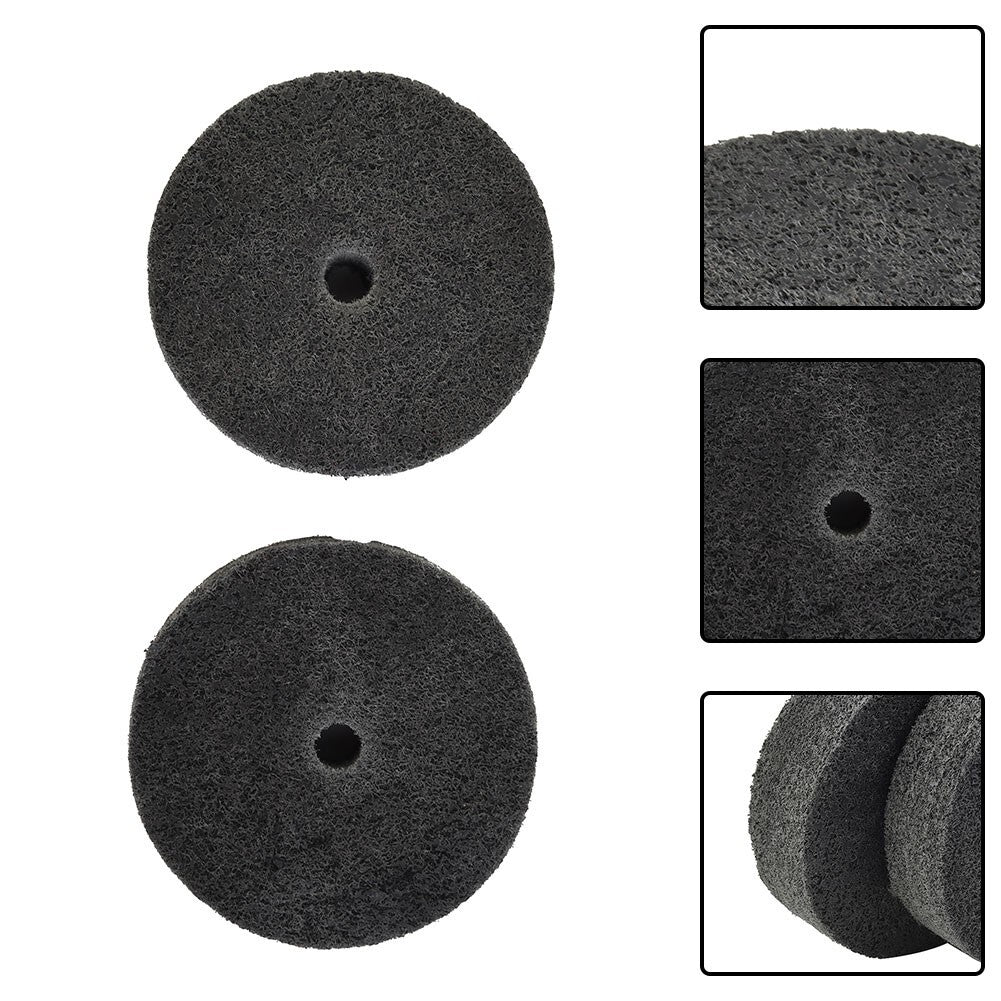 ya 17 2Pcs 3inch Nylon Fiber Wheel Polishing Buffing Disc Pad For Metal Finishing Pad