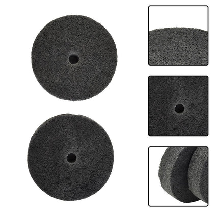 ya 17 2Pcs 3inch Nylon Fiber Wheel Polishing Buffing Disc Pad For Metal Finishing Pad