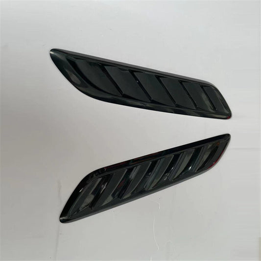 ya 1 6.30 Glossy Black Car Air Flow Intake Hood Scoop Vent Louver Panel Bonnet Cover Decor