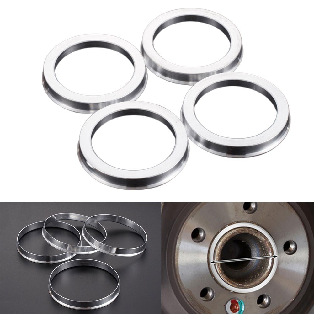 ya 5 8.7 Wheel Hub Centric Rings Spacer OD=70.5mm ID=66.1mm Aluminum Alloy 4Pcs