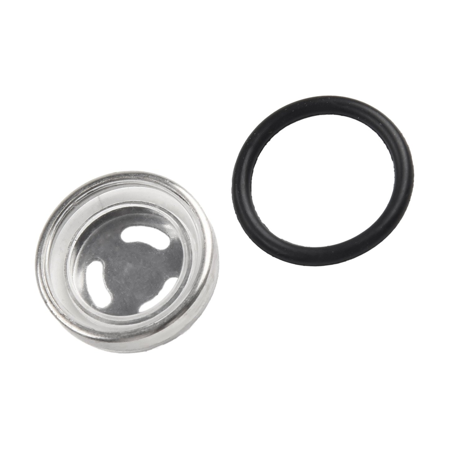 ya 5 8.7 Metal/ABS 18mm Motorcycle Brake Master Cylinder Reservoir Sight Glass Len Gasket
