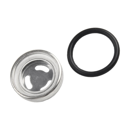 ya 5 8.7 Metal/ABS 18mm Motorcycle Brake Master Cylinder Reservoir Sight Glass Len Gasket