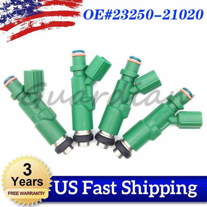 ya 5 8.7 4PCS Fuel Injector 23250-21020 Set New for Toyota Prius Echo for Scion xA xB 1.5L l4