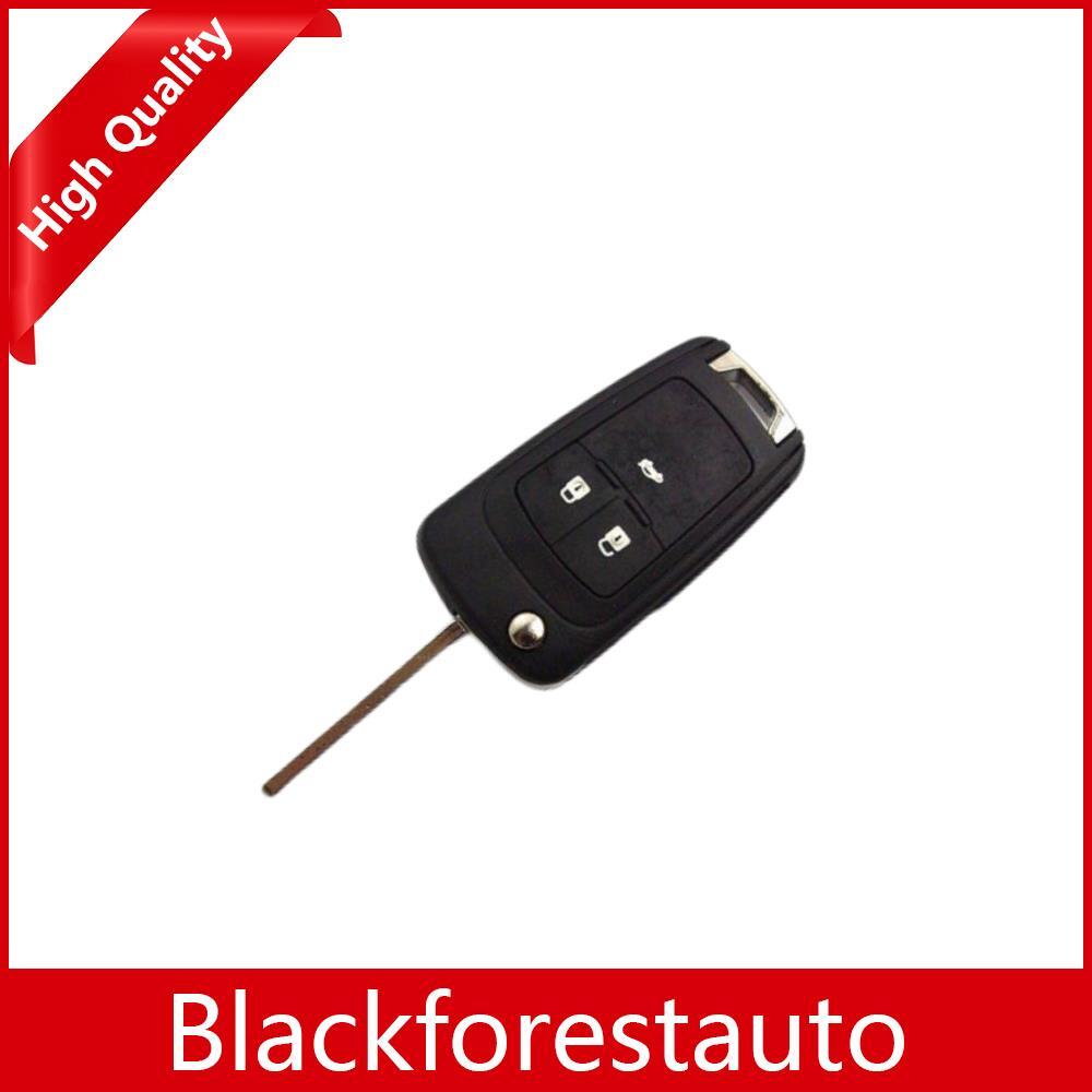 ya 10 5.28 W/ Uncut Blade Replace for Chevrolet for Cruze 3 BTNs Flip Remote Key Shell Fob Case