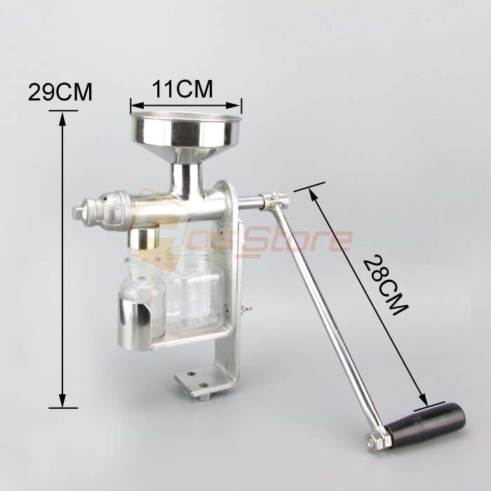 ya 26 NEW Manual Peanut Nuts Seed Oil Press Expeller Machine Oil Extractor ECO RAW Oil