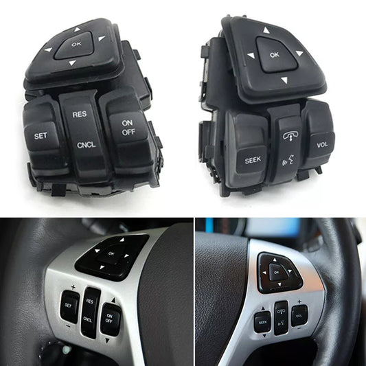 ya 1 7.3 Steering wheel control switch multi-function button for Ford Edge Explorer 12-18