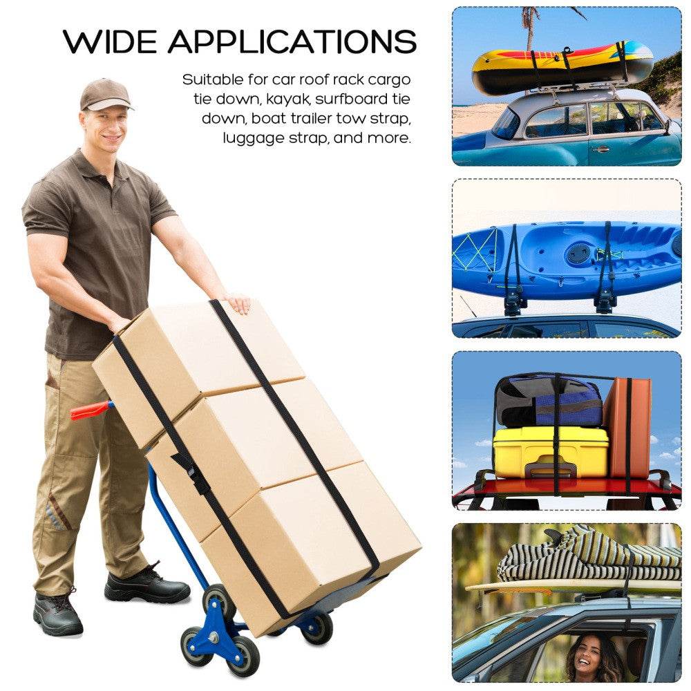 ya 5 8.7 2 Pcs Roof Straps Paddle Board for Rack Bike Rear Travel Tie down