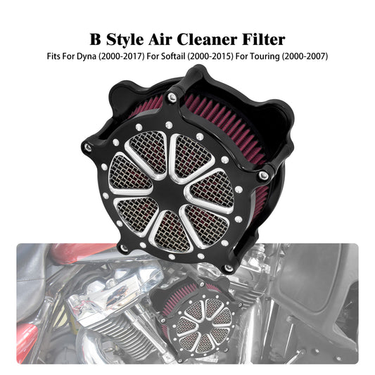 ya 8 5.26 Black Air Cleaner Filter Red Intake for Harley Softail Breakout Fat Boy 00-2015