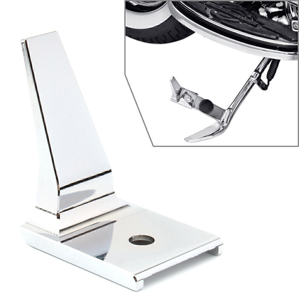 ya 4 6.17 Motorcycle Side Stand Extension for Harley - Davidson FLST 07-17 . BigBoar Chrome