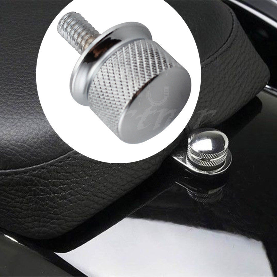 ya 5 8.7 Chrome Billet Aluminum Knurled for Seat Bolt for Harley Sportster Dyna Touring 96-15