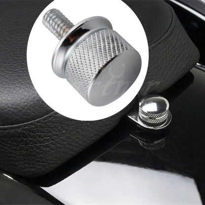 ya 5 8.7 Chrome Billet Aluminum Knurled for Seat Bolt for Harley Sportster Dyna Touring 96-15