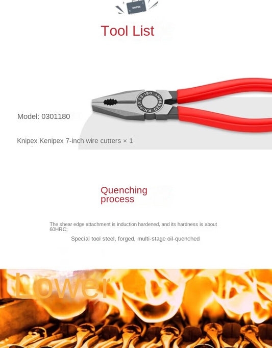 ya 25 Wire Cutter Pliers Diago l Pliers Nose Pliers Screwdriver 5 Pieces Set