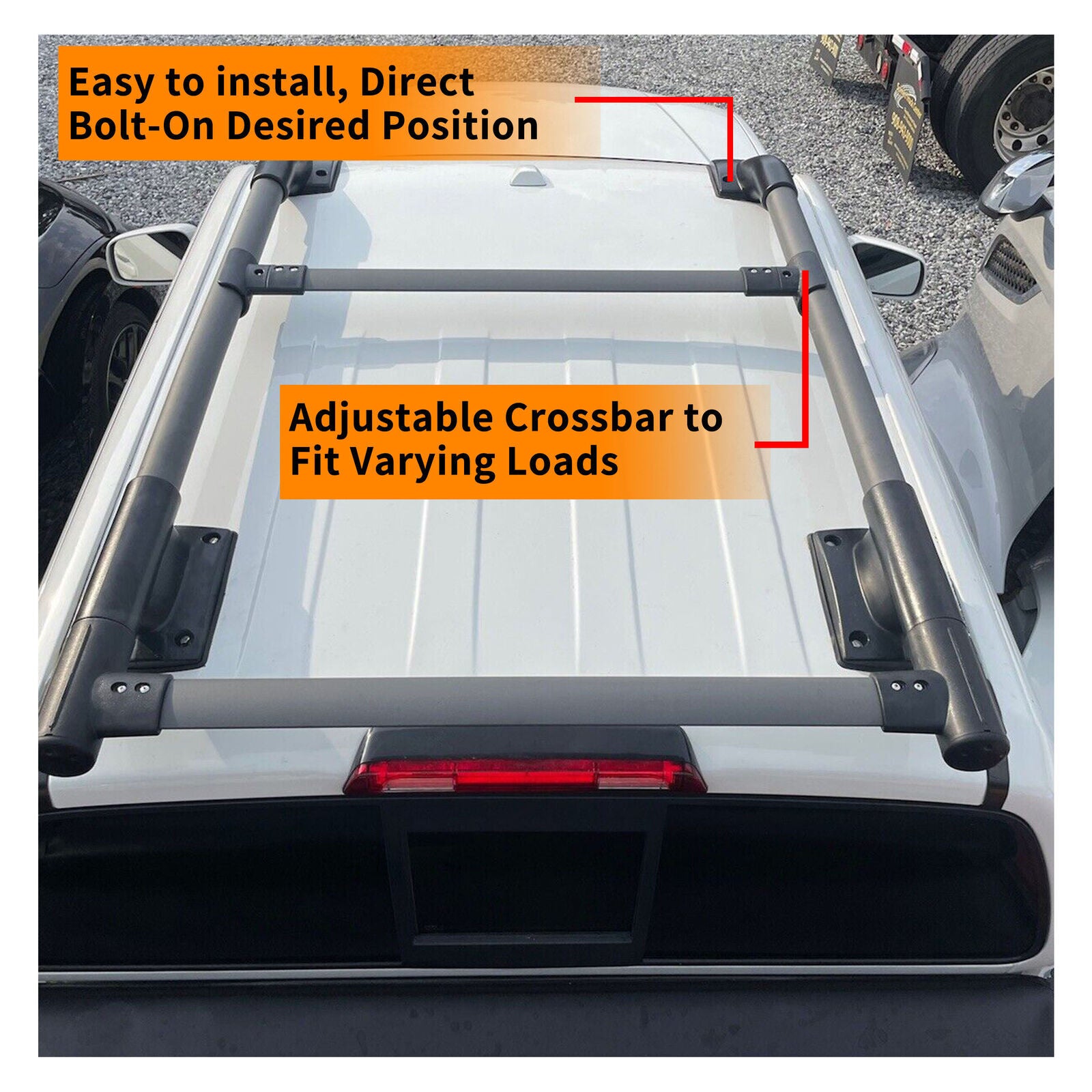 ya 5 8.7 for Nissan Frontier 2005-2022 4Door Roof Rack Rail Luggage Carrier 165LBS