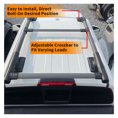 ya 5 8.7 for Nissan Frontier 2005-2022 4Door Roof Rack Rail Luggage Carrier 165LBS