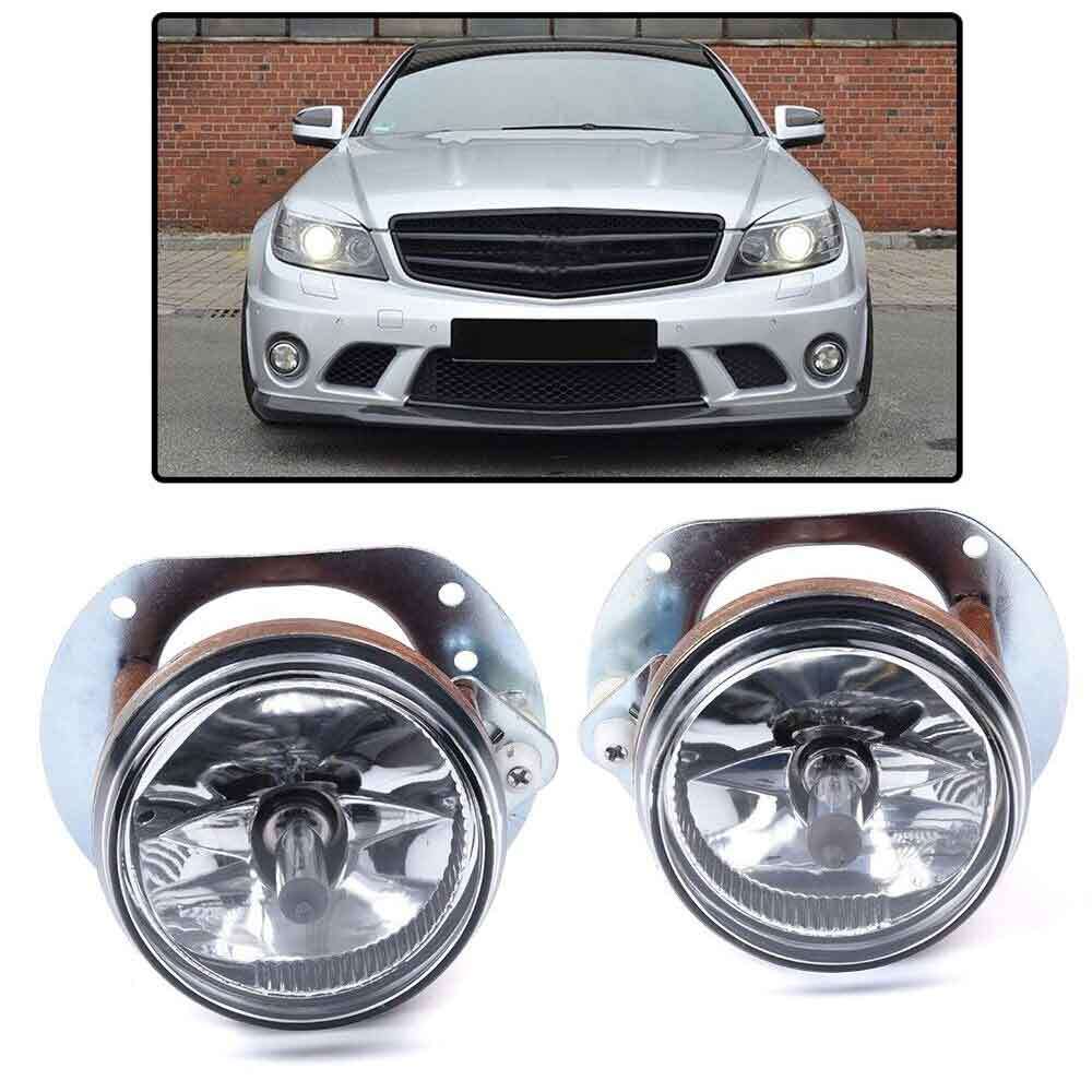 ya 1 8.5.4 Front Fog Light Lamp Left Right w/ Bulbs for Benz W204 W251 W164 R230 C300 CL550