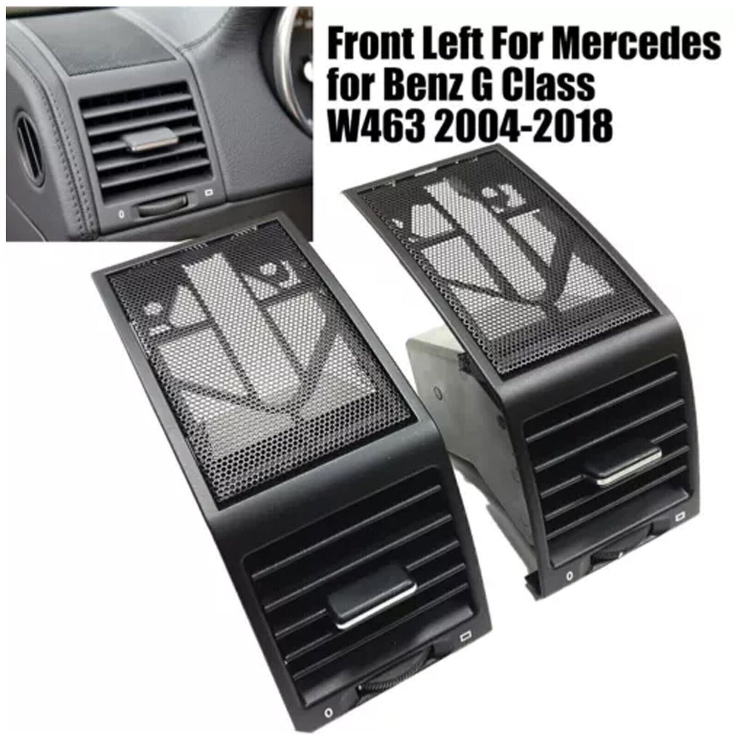 ya 1 7.4 L+R Instrument Panel Speaker Grille Cover Air Vent For 2004-18 for benz G Class W463