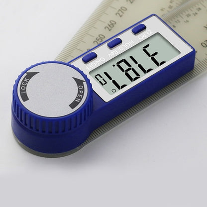ya 14 Angles Measuring Tool 360 Ranges Clear LCD Display Ergonomic Protractor Ruler