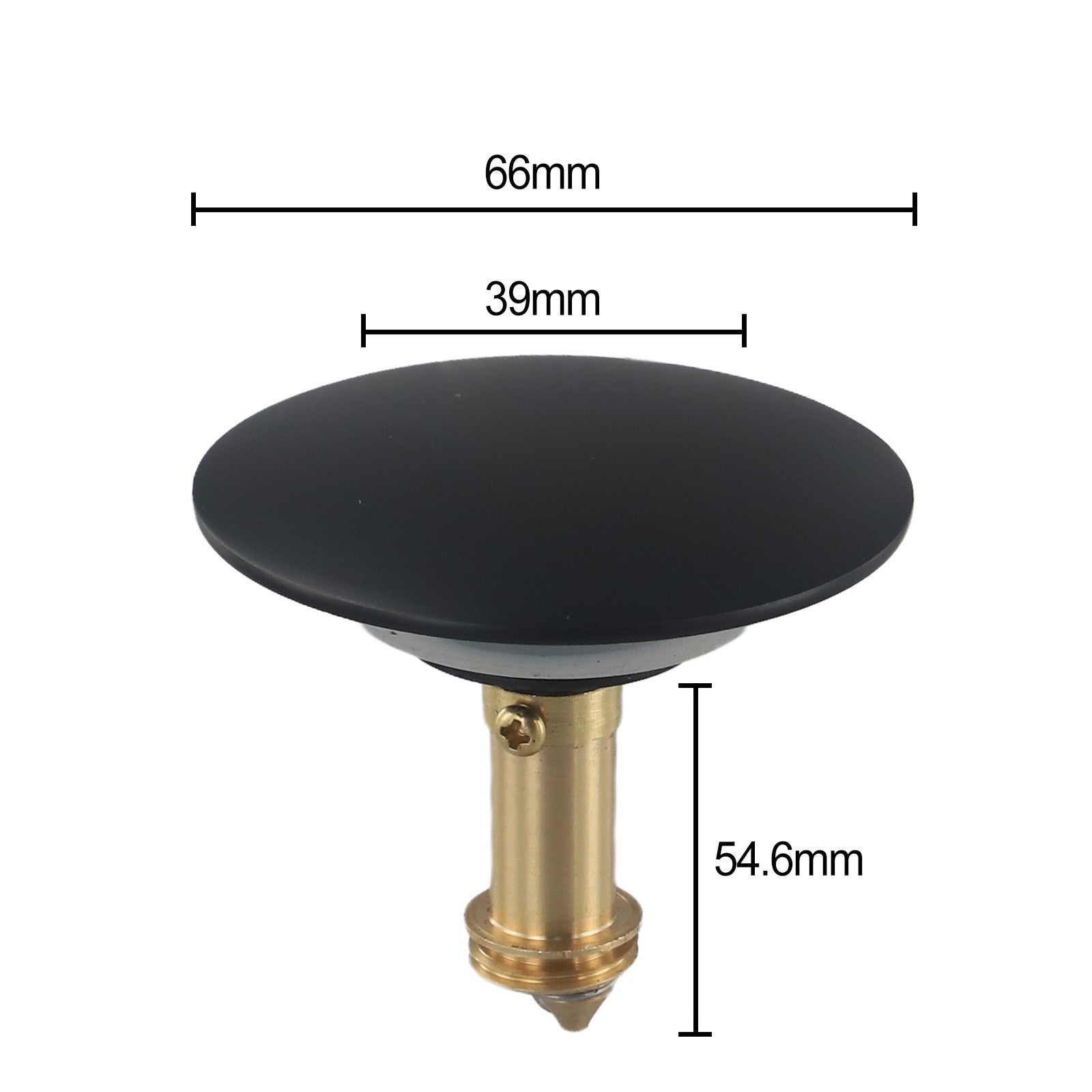 ya 14 Brass Washbasin Popup Sink Filter Cover 66mm Black Finish Long lasting