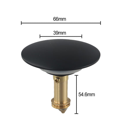 ya 14 Brass Washbasin Popup Sink Filter Cover 66mm Black Finish Long lasting