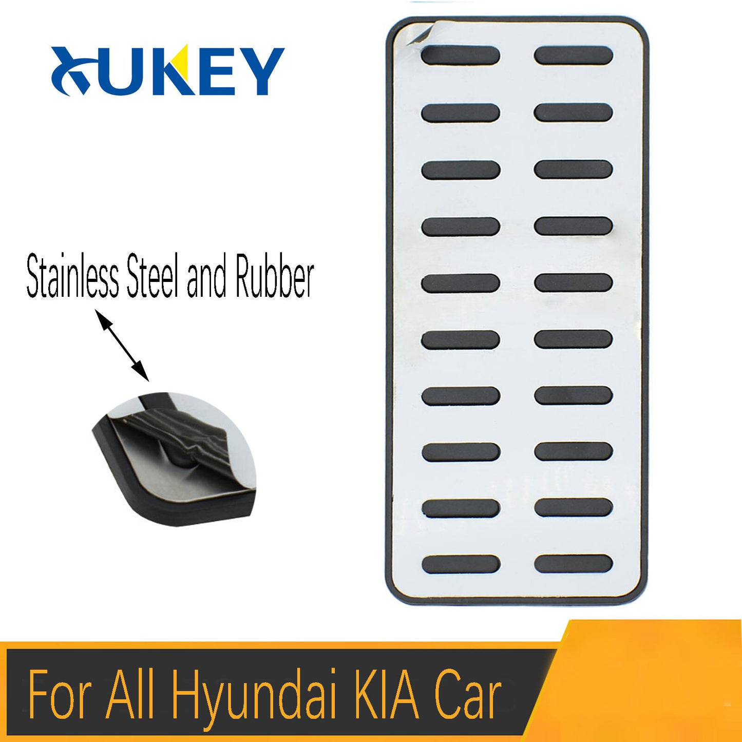 ya 9 6.5.2 1pc Footrest Car Foot Rest Pedal Cover 304 Stainless steel For All for Hyundai for Kia