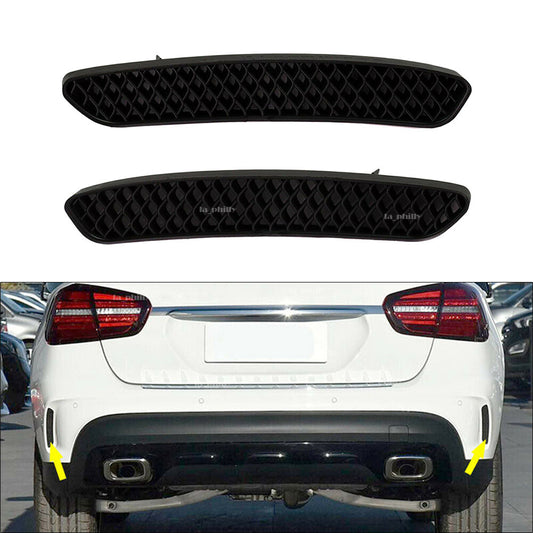 ya 27 6.18 Rear R&L Bumper Side Cover Grill for Mercedes-Benz 15-19 GLA250 15-19 GLA45 AMG