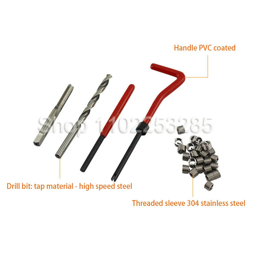 ya 14 131 Pieces of Automobile Thread Tapping Repair Tool Damaged Thread Repair Tool
