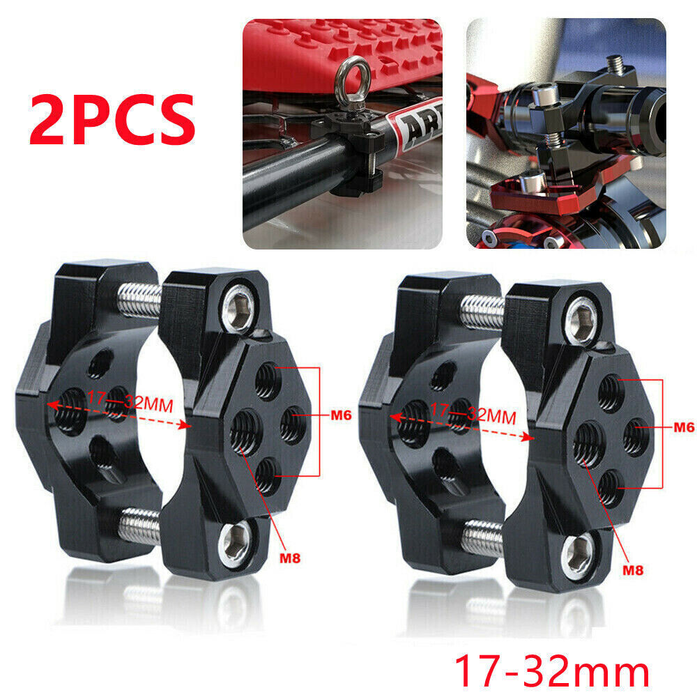 ya 4 6.22 2* Motorcycle Tube Fork Bar Headlight Mount Bracket Clamp Fog Spot Light Holder