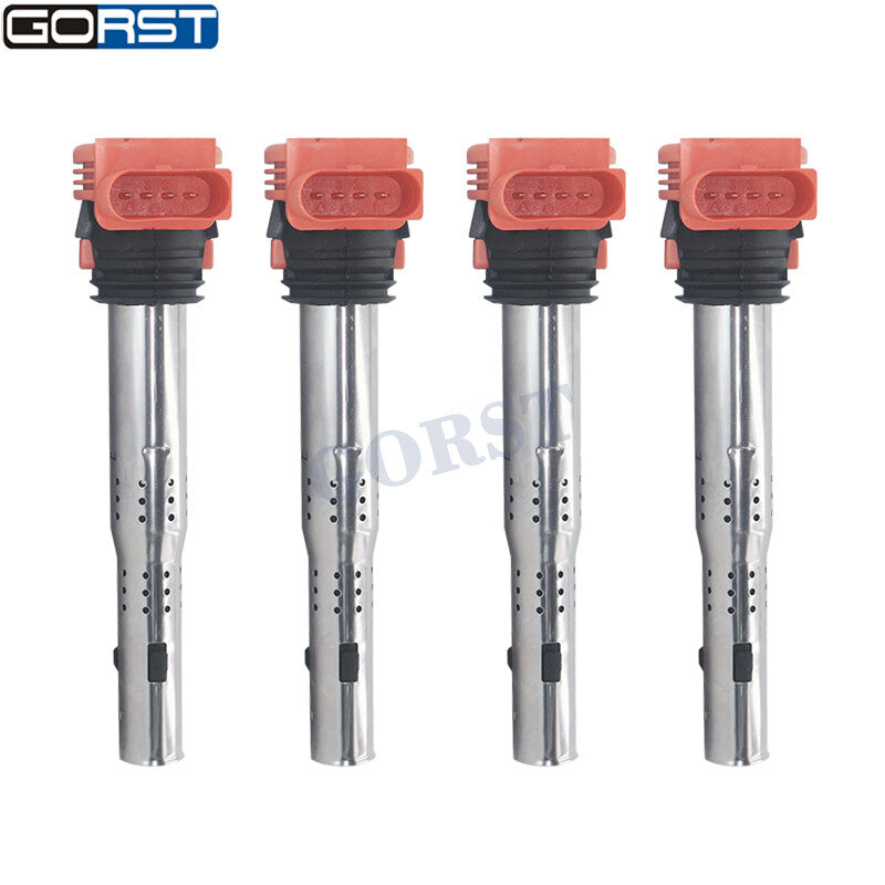 ya 5 6.15.2 4 x ignition coil 06E905115E for Audi A4 A5 R8 for VW for Golf GTI for JETTA 2.0T 06E905115A