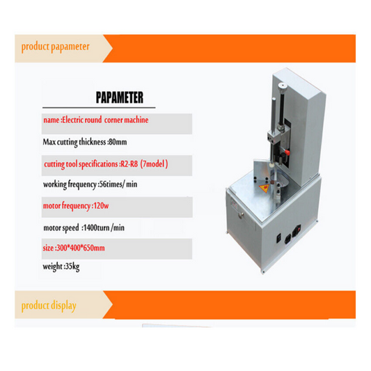 Automatic Fillet Paper Cutter Machine Electric Round Corner Machine