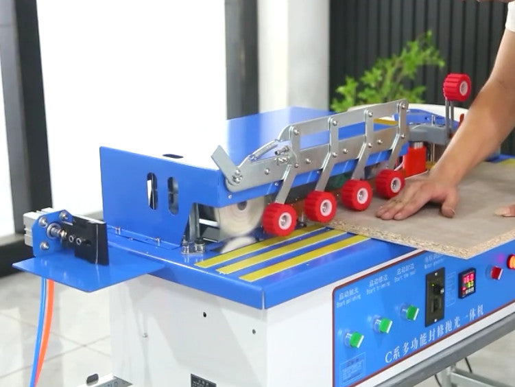 ya 26 Woodworking edge trimming ,sealing and polishing machine & wider table 110V/220V