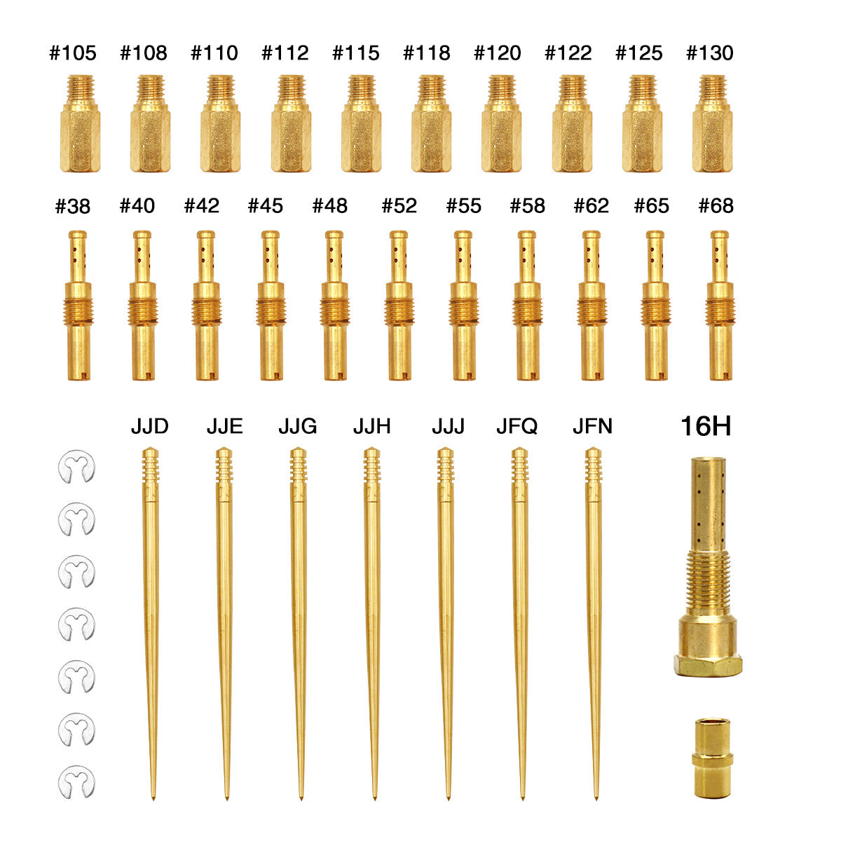 ya 4 6.17 PE 26-28 21-34 Carburetor 16 Holes Repair Kit Slow Jet Needle Holder Atomiser
