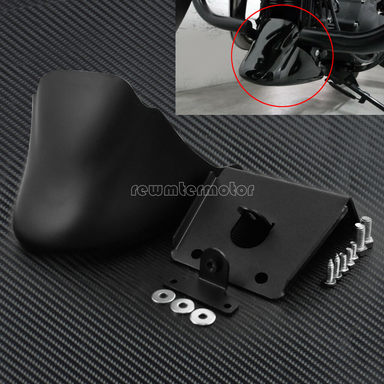 ya 7 6.10.2 Fender Mudguard Spoiler Fits for Harley Sportster 1200 XL Iron 883 2004-2022